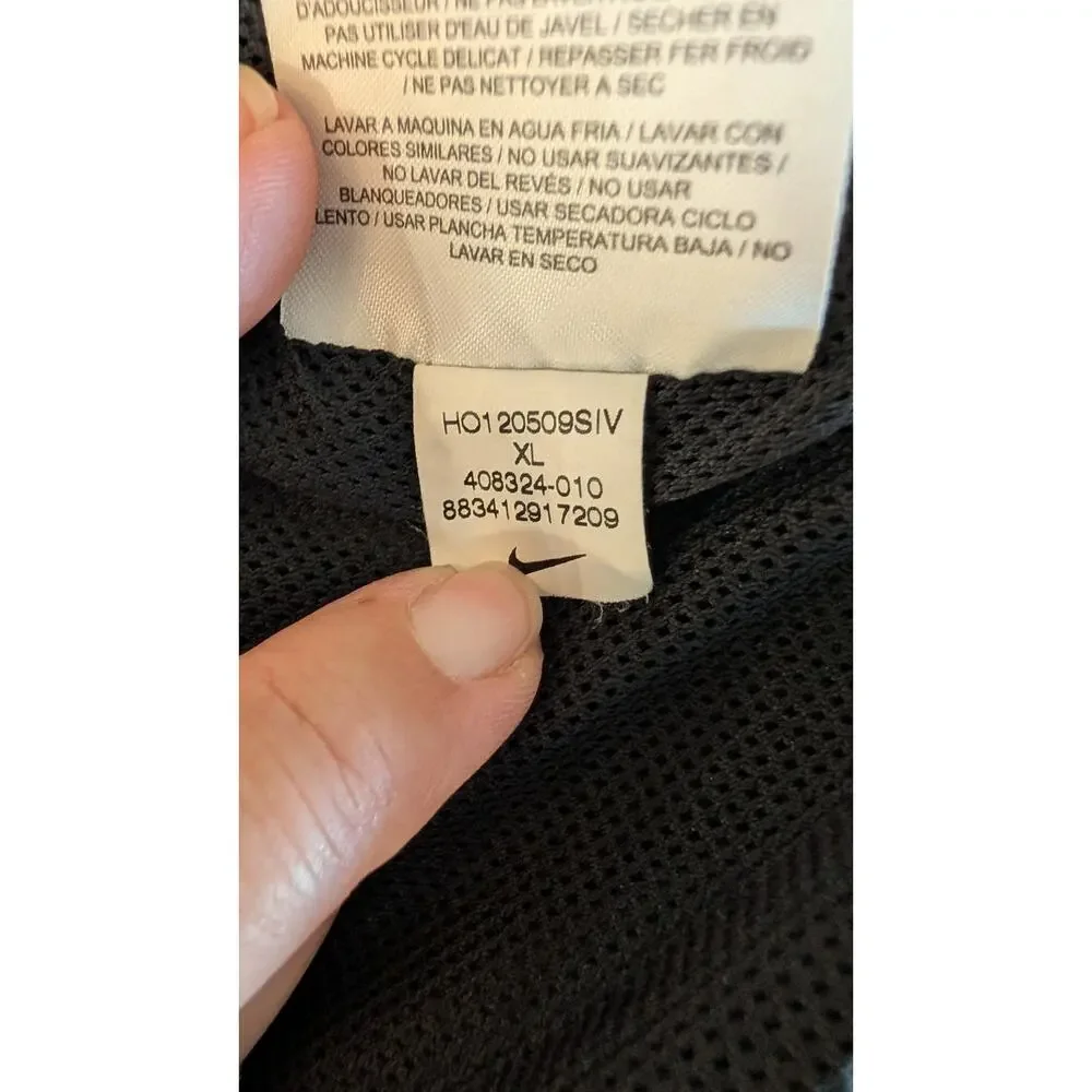 Nike Golf Dri-FIT Windbreaker Jacket XL Black Full Zip Vented